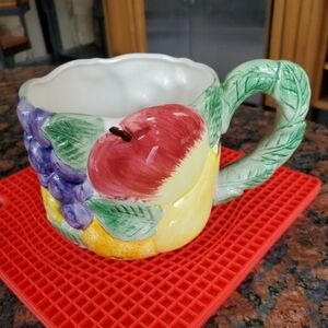 Vintage 1989 Fitz and Floyd Calypso Fruit Mug - UNUSED
